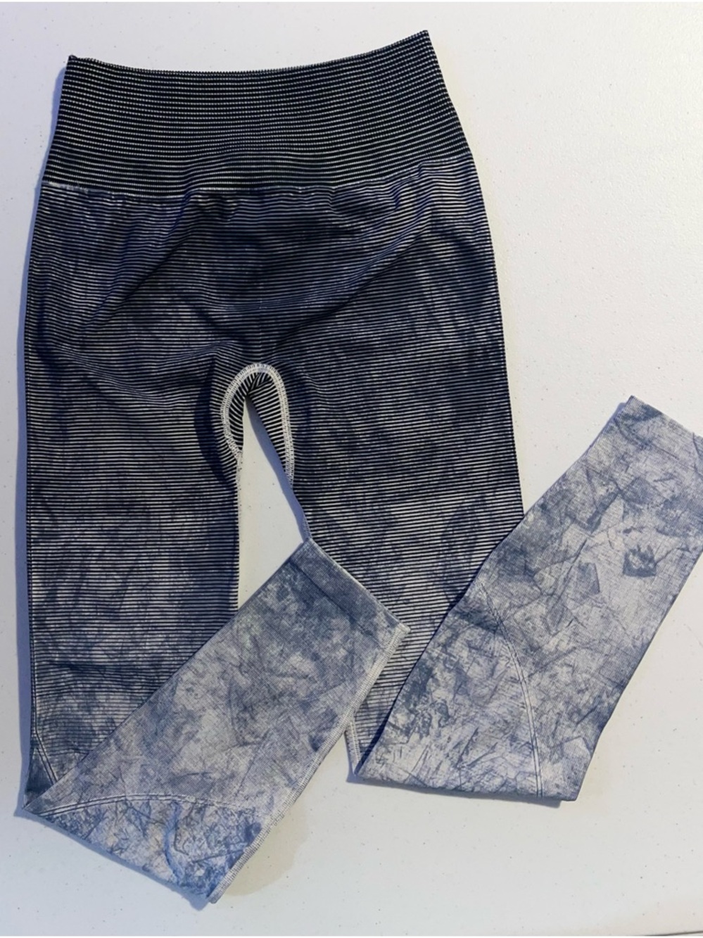 lululemon athletica Ebb to Train Black and White High-Waist Leggings